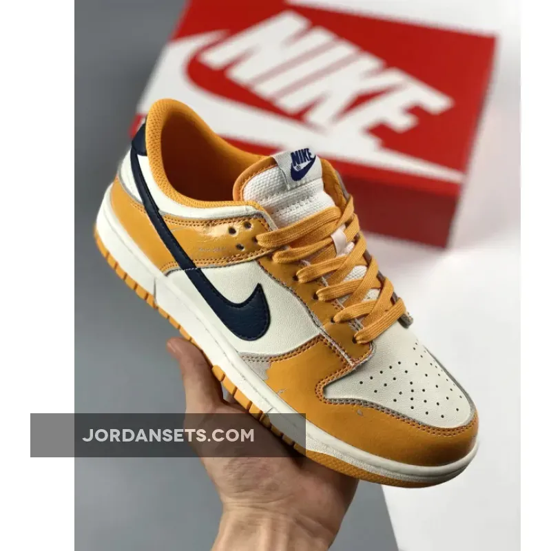 Nike Dunk Low "Wear and Tear" Laser Orange/Midnight Navy