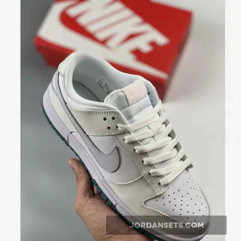 Nike Dunk Low White Green Grey