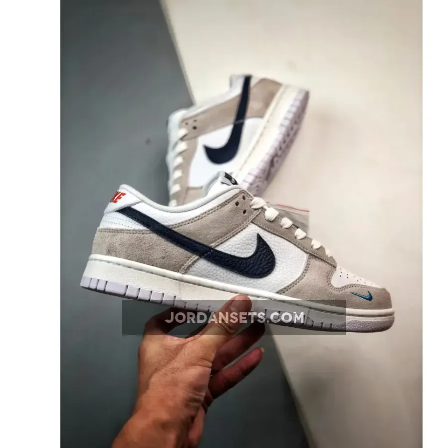 Nike Dunk Low White/Neutral Grey-Midnight Navy Nike Dunk Low White/Neutral Grey-Midnight Navy