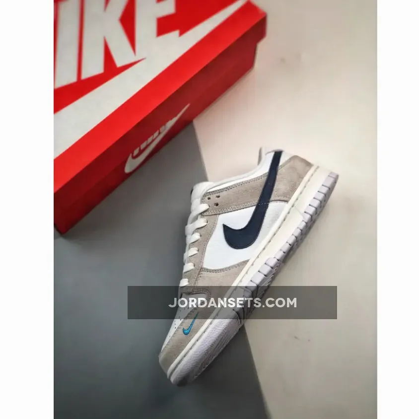 Nike Dunk Low White/Neutral Grey-Midnight Navy Nike Dunk Low White/Neutral Grey-Midnight Navy