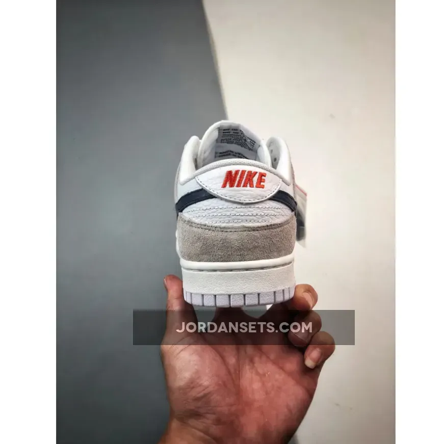 Nike Dunk Low White/Neutral Grey-Midnight Navy Nike Dunk Low White/Neutral Grey-Midnight Navy