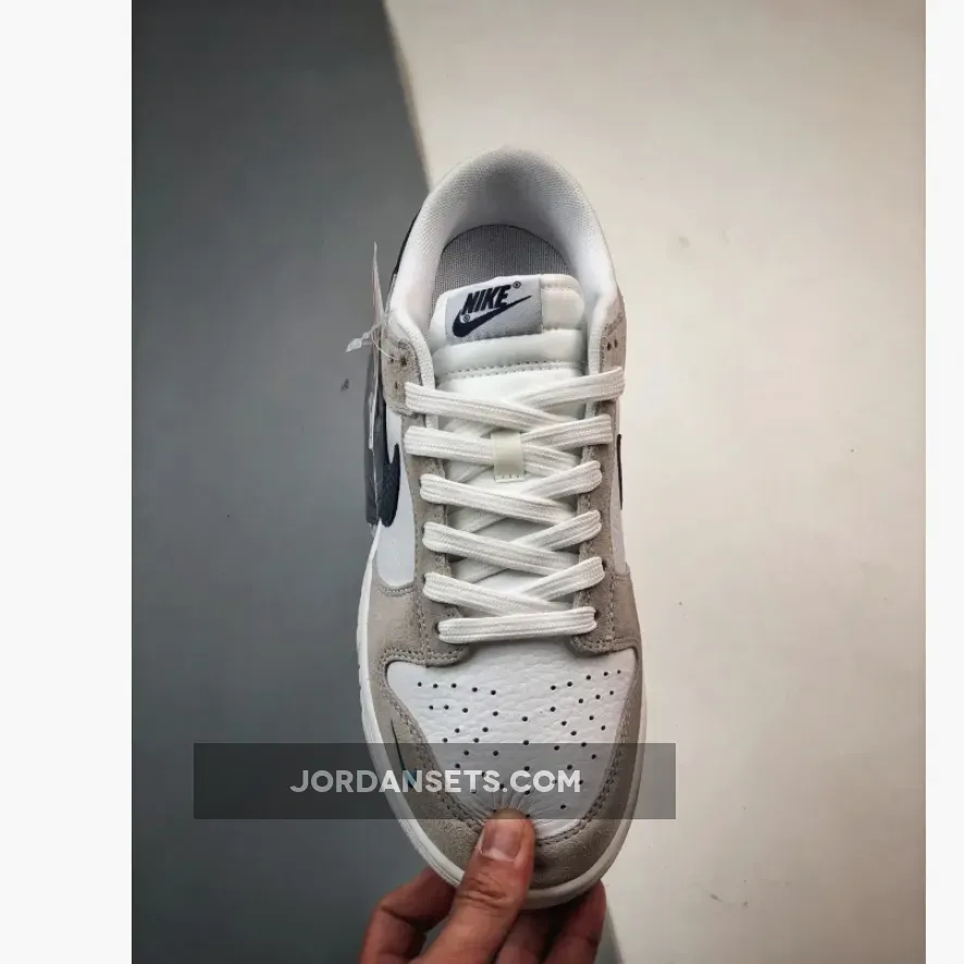 Nike Dunk Low White/Neutral Grey-Midnight Navy Nike Dunk Low White/Neutral Grey-Midnight Navy