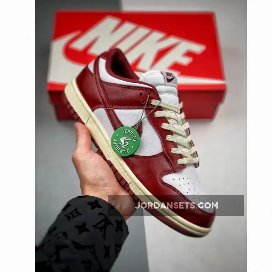 Nike Dunk Low White/Team Red-Coconut Milk