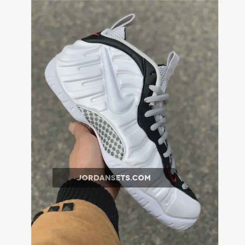 Nike Foamposite Pro White/Black-University Red