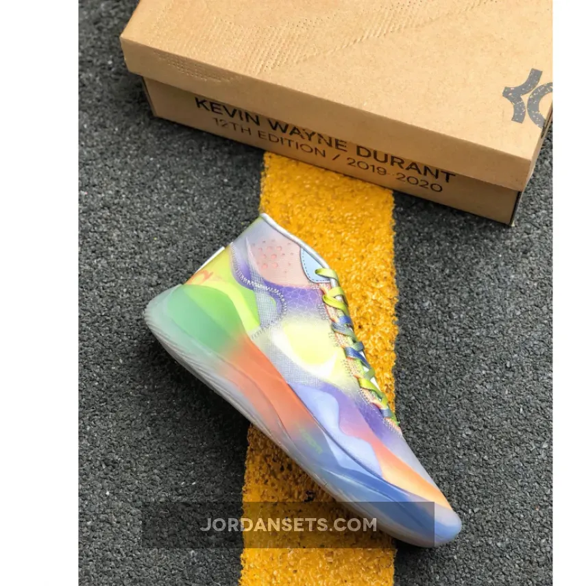 Nike KD 12 "EYBL" Barely Volt/Orange Pulse