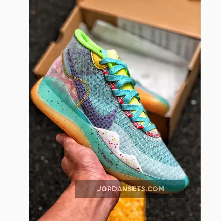 Nike KD 12 ’EYBL‘ Red Orbit/Blue Glaze-Orange Pulse