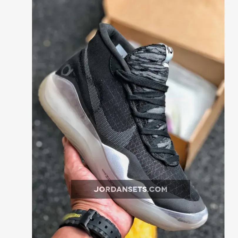 Nike KD 12 "The Day One" Black/Pure Platinum-White