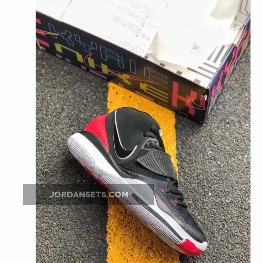 Nike Kyrie 6 "Bred" Black/University Red-White