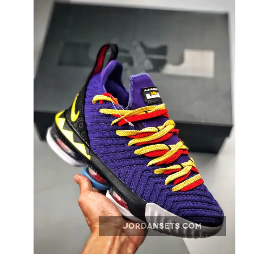 Nike LeBron 16 "Martin" Court Purple/Tour Yellow