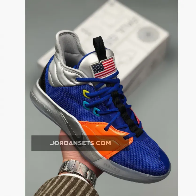 Nike PG 3 NASA Racer Blue/Metallic Silver