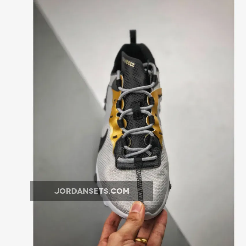 Nike React Element 55 Gold Grey Nike React Element 55 Gold Grey