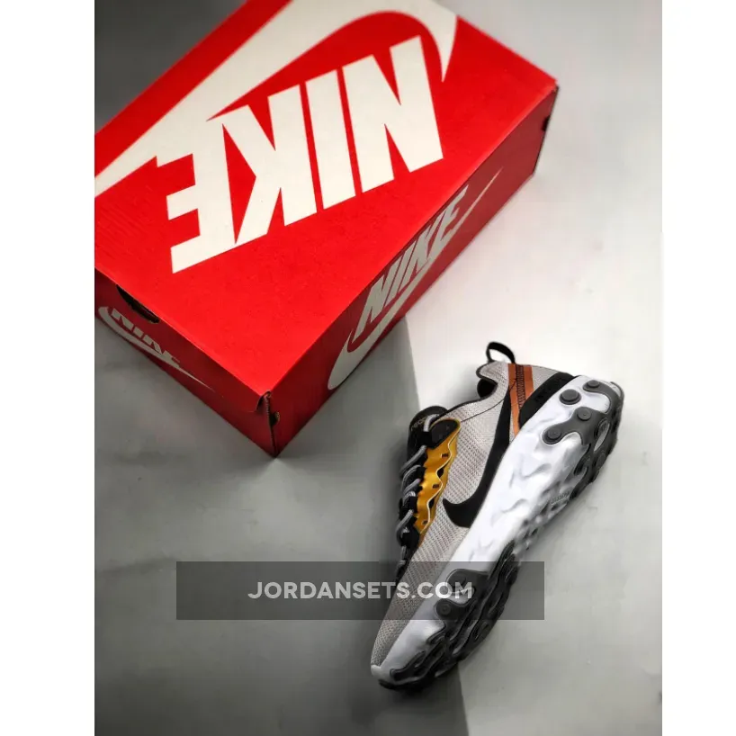 Nike React Element 55 Gold Grey Nike React Element 55 Gold Grey