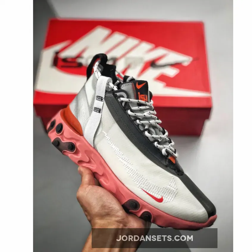 Nike React Runner Mid WR ISPA White/Light Crimson