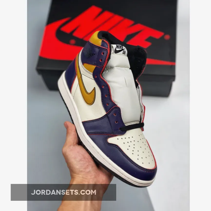 Nike SB x Air Jordan 1 Retro High Court Purple/Sail-University Gold-Black