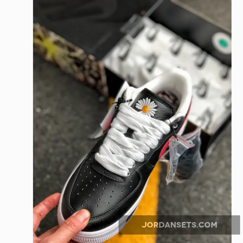 PEACEMINUSONE x Nike Air Force 1 Black/Sport Red-White PEACEMINUSONE x Nike Air Force 1 Black/Sport Red-White