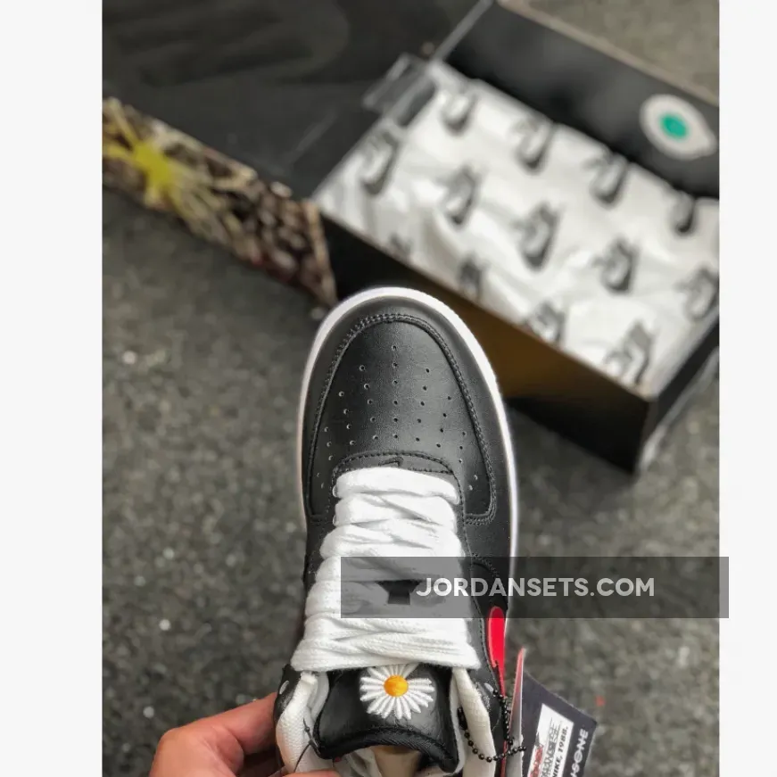 PEACEMINUSONE x Nike Air Force 1 Black/Sport Red-White PEACEMINUSONE x Nike Air Force 1 Black/Sport Red-White