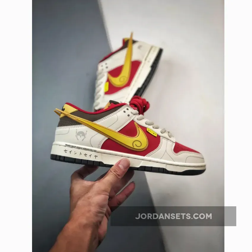 Saint Seiya x Nike Dunk Low Sail Red Gold Saint Seiya x Nike Dunk Low Sail Red Gold