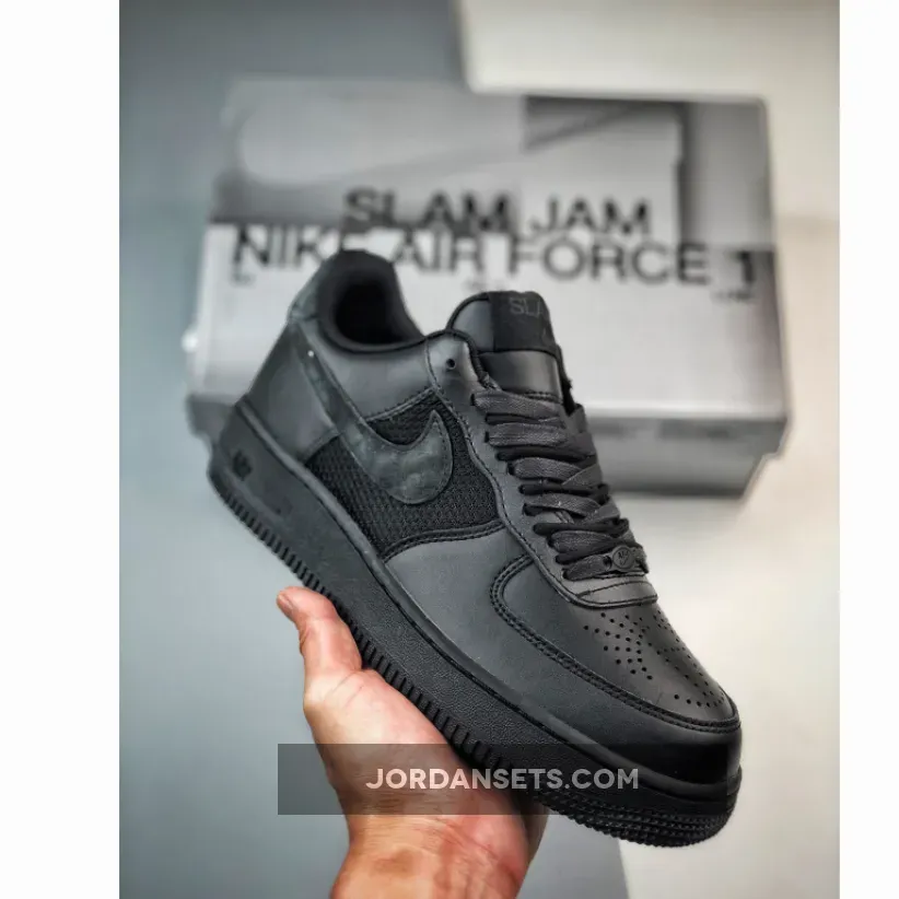 Slam Jam x Nike Air Force 1 Low "Triple Black"
