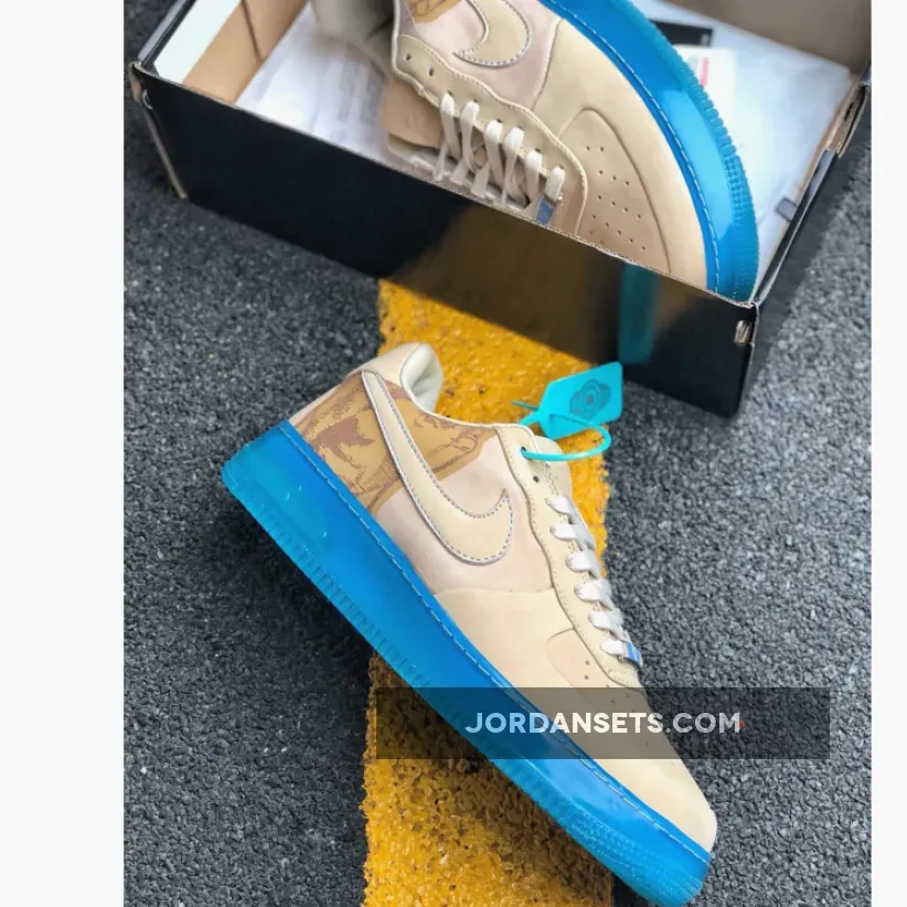 Supreme x Nike Air Force 1 ’07 Kobe Linen University Blue