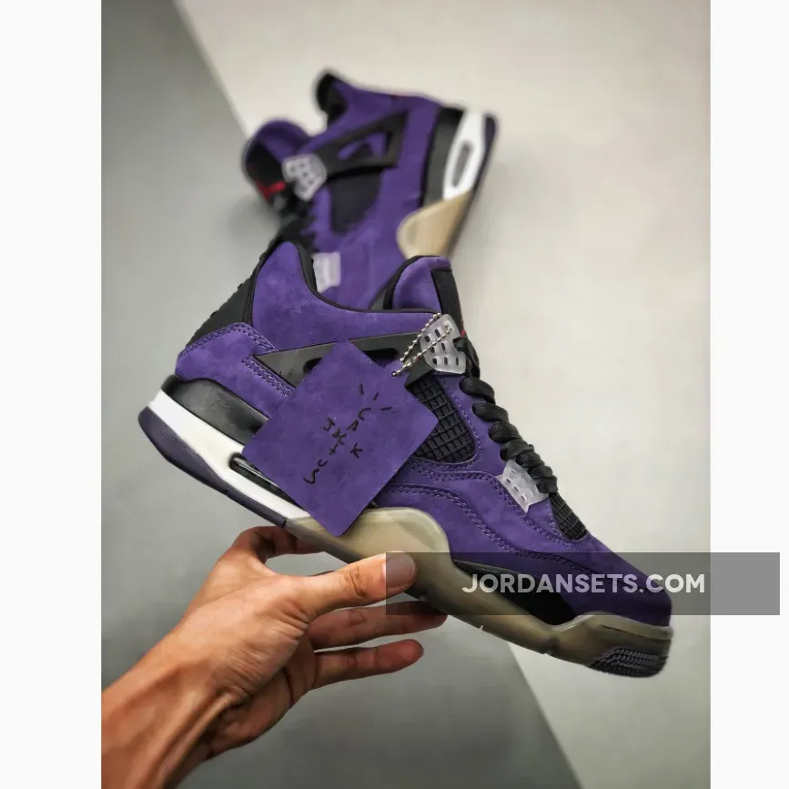 Travis Scott x Air Jordan 4 "Purple Suede"